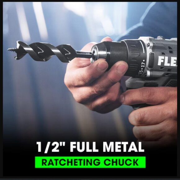 FLEX COMPACT 24-volt 1/2-in Keyless Brushless Cordless Drill ( 1 -Batteries Incl - Picture 4 of 11